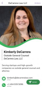 Digital business card for Kimberly DeCarrera from HiHello.me