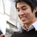 Man texting on a phone